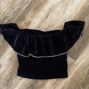 Black Halter Top by Bershka Night Out